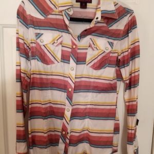 Rock and roll cowgirl western shirt